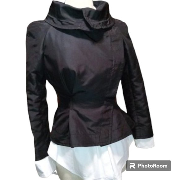 Vintage Giorgio Armani Short Black Jacket Small 4 - Picture 4 of 10